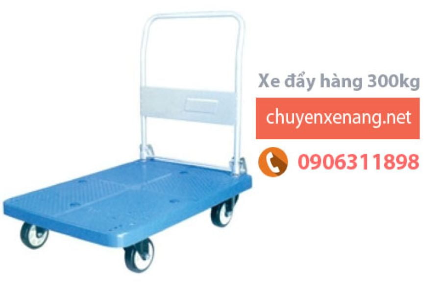 Xe đẩy hàng 4 bánh tải trọng tối đa 300kg